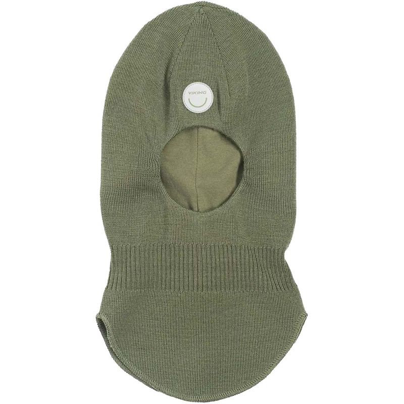 Viking Alv balaclava i ull, Olive