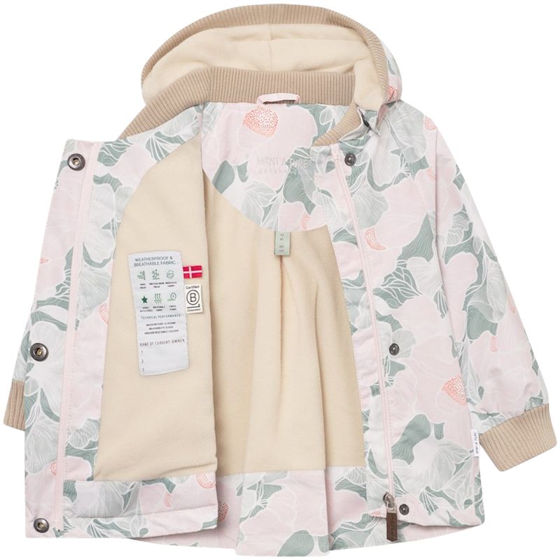 Mini A Ture Matwiami vår-og høstjakke fleece, Petal topogra.
