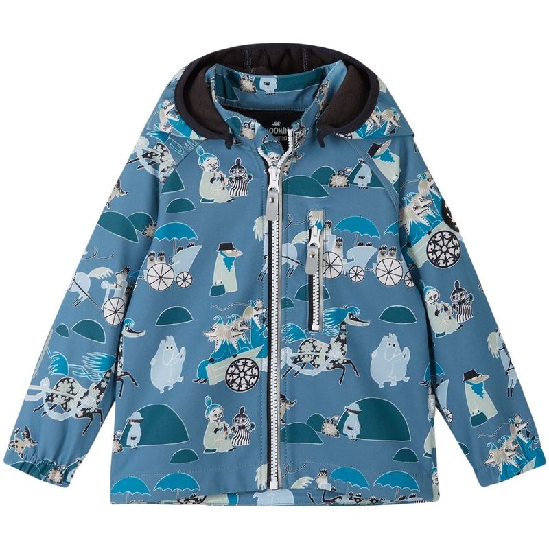 Reima Moomin Vantti softshelljakke, Blue Ocean