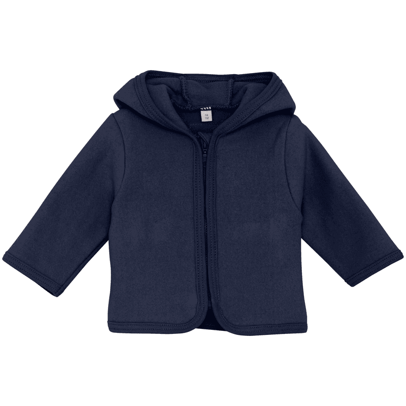 Huttelihut jakke i bomullsfleece, Navy Blazer