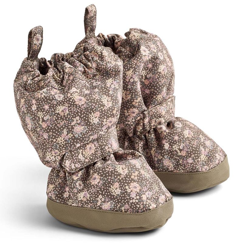 Wheat vinterbooties/overtrekkssko til baby, Dry Rose Flowers
