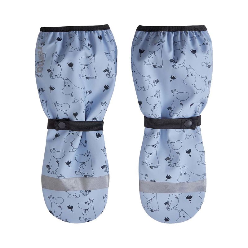 Reima Moomin Puro regnvotter med fôr baby og barn, Airy Blue