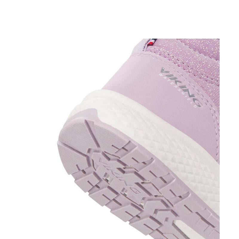 Viking Bouncy Glitter Mid WP 2V overgangssko, Lilac