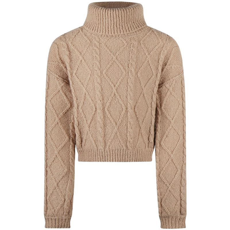 No Way Monday strikket genser til barn, Taupe