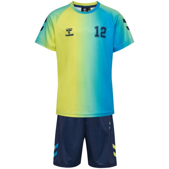 Hovedbilde Hummel Shimmer shorts-sett til barn, Limeade