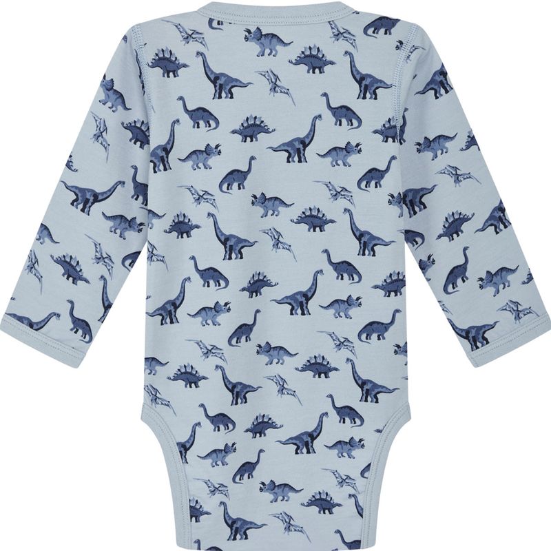 Hust & Claire Badia body ull/bambus Dino, Cloud Blue