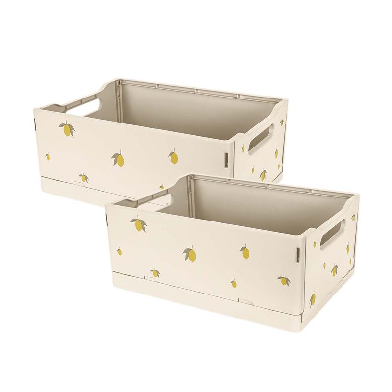 Konges Sløjd 2-pack oppbevaringsbokser, Lemon