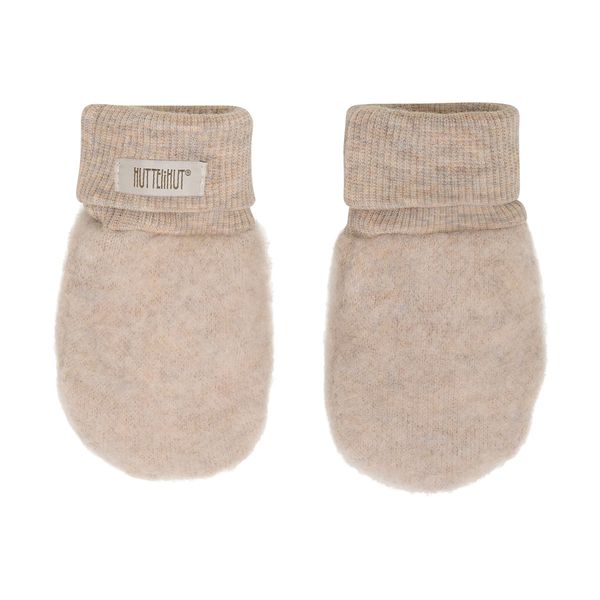 Hovedbilde HUTTEliHUT Ullfleece votter 2-lags, Camel Melange