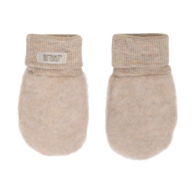 Hovedbilde HUTTEliHUT Ullfleece votter 2-lags, Camel Melange