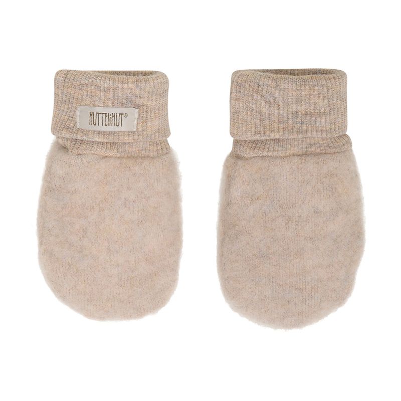 HUTTEliHUT Ullfleece votter 2-lags, Camel Melange