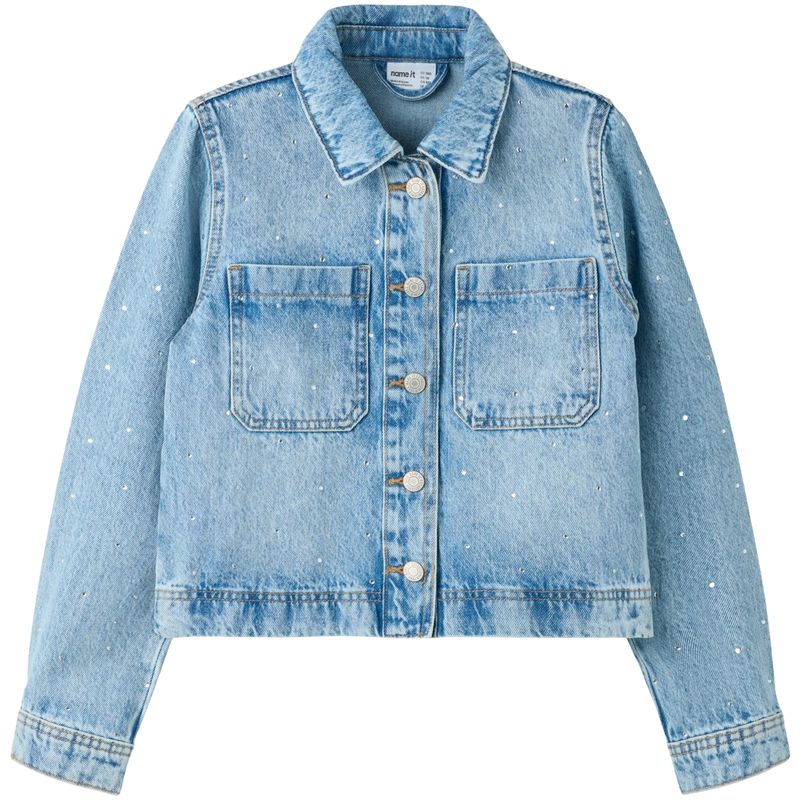 Name It Nkflisa denim jakke til barn, Light Blue Denim