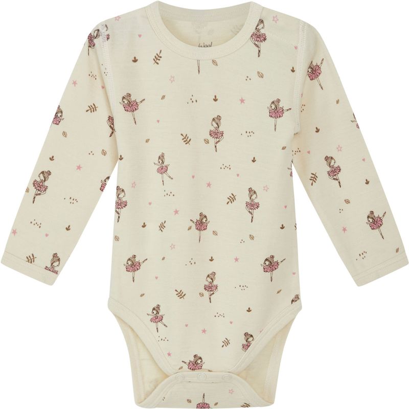 Hust & Claire body ull/bambus ballerina, Ecru