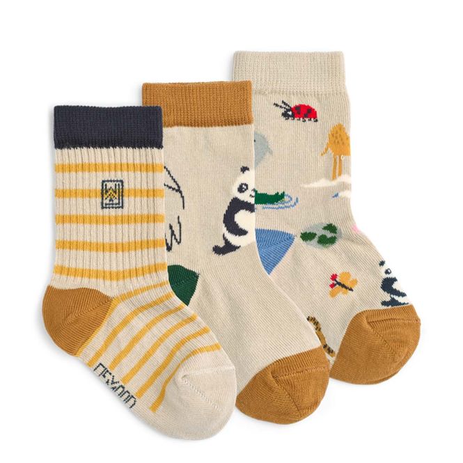 Hovedbilde Liewood Silas 3-pack sokker til barn, Around The ...