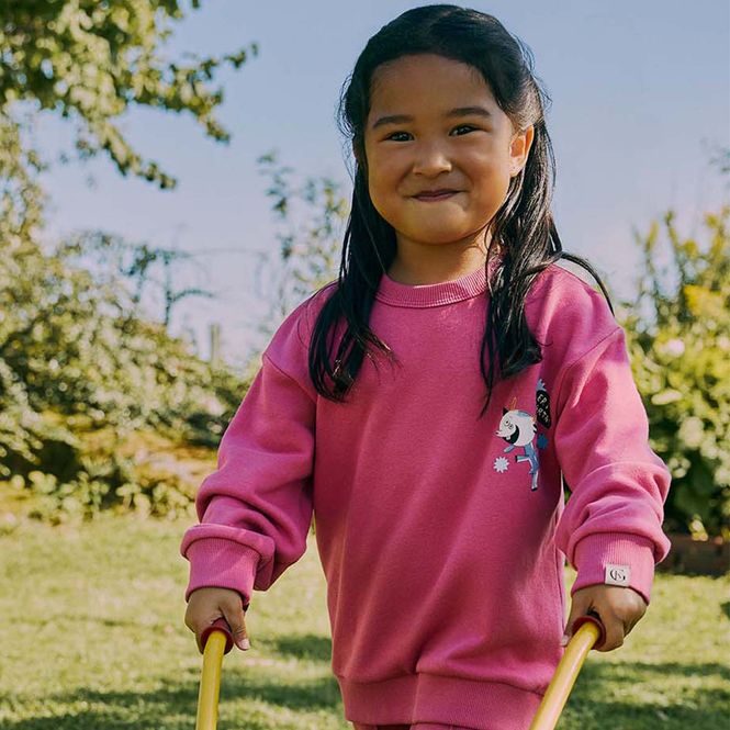 Hovedbilde Gullkorn Bukkene sweatshirt til barn, Varm Rosa