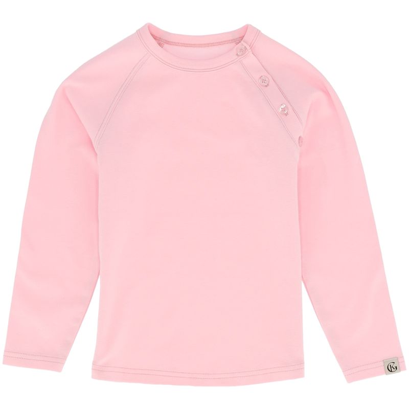 Gullkorn Villvette longsleeve til barn, Lys Rosa