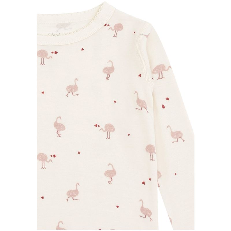 Hust and Claire Abba Ostrich ull/bambus genser, Off White