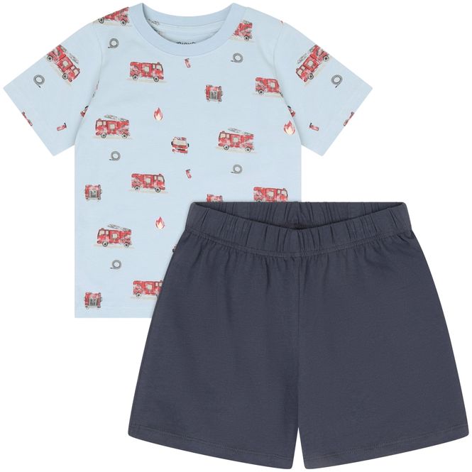 Hovedbilde Minymo shorts-sett til barn, Niagara Mist