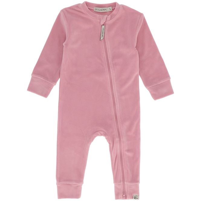 Hovedbilde Gullkorn Jona Fleece heldress til baby, Tåkerosa