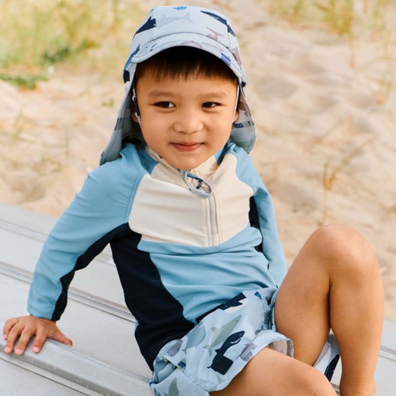 Liewood Cecilia solhatt til barn, Shark/Dove blue