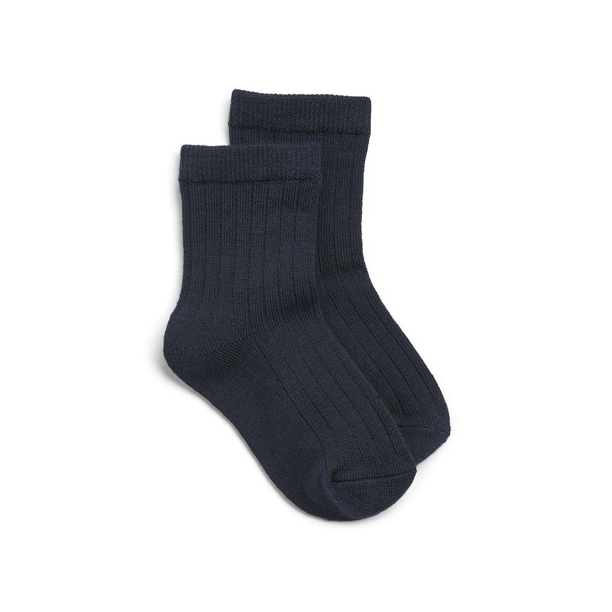 Wheat Vilde sokker i ull til barn, Navy