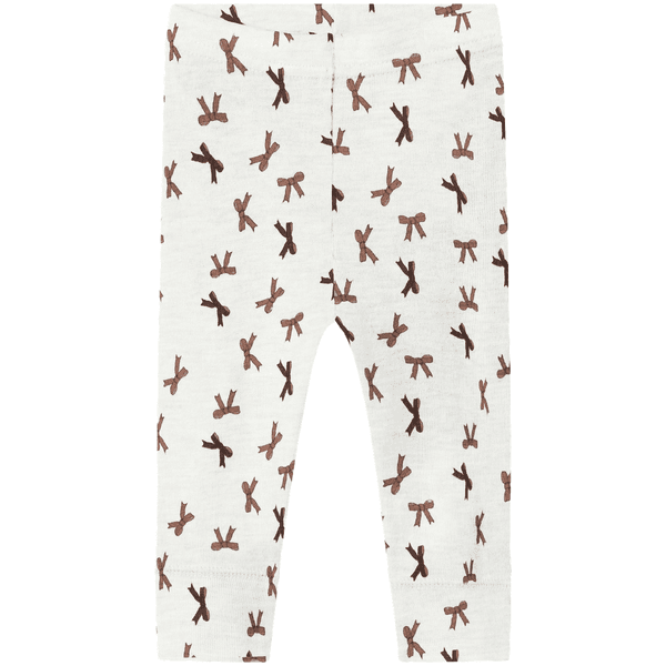 Hovedbilde Name It Nbfwang Wool Rib leggings til baby, Snow ...