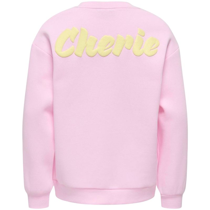 Kids Only Kogmarisa sweatshirt til barn, Pink Lady