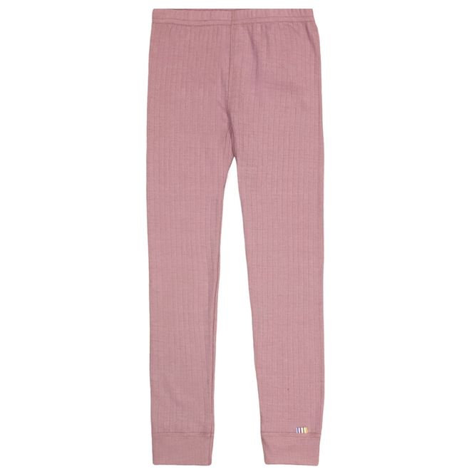 Hovedbilde Joha ribb leggings i merinoull, old rose