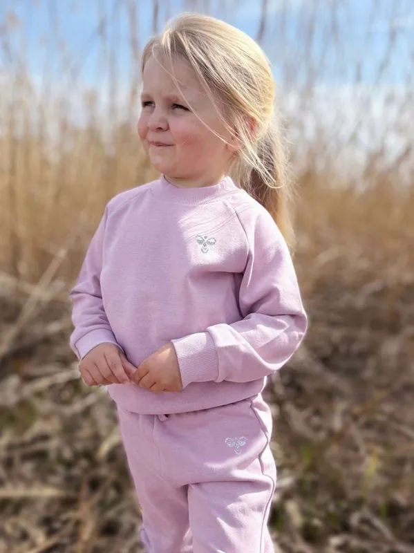 Hummel x DressMyKid Bumble joggedress-sett, Mauve Shadow