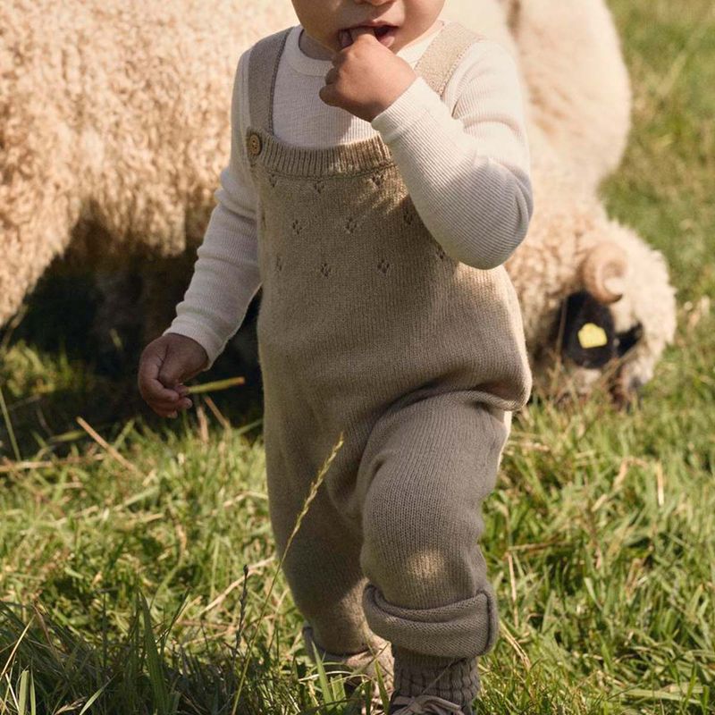 Lil' Atelier Nbnnalio overall i ull til baby, Safari