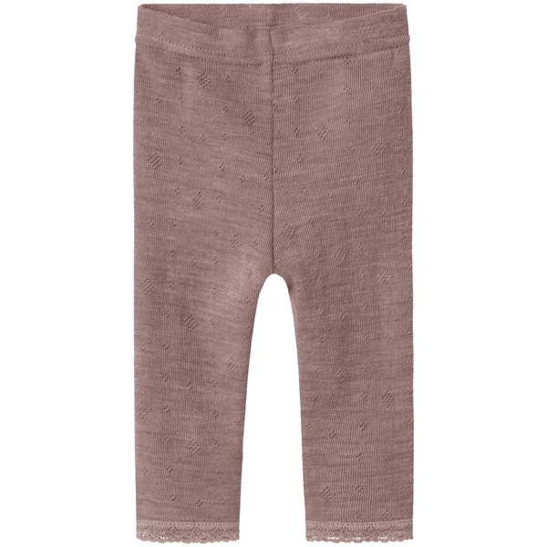 Hovedbilde Name It Nbfwang Needle leggings i ull, Antler