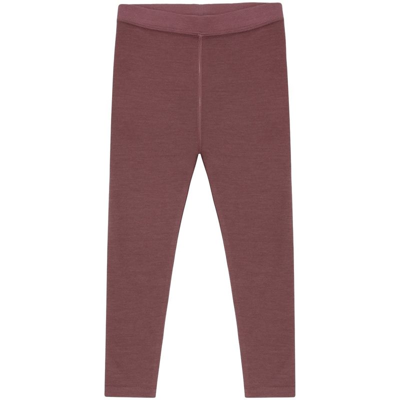 Hust and Claire Hclaki leggings i ull/bambus, Old Rose