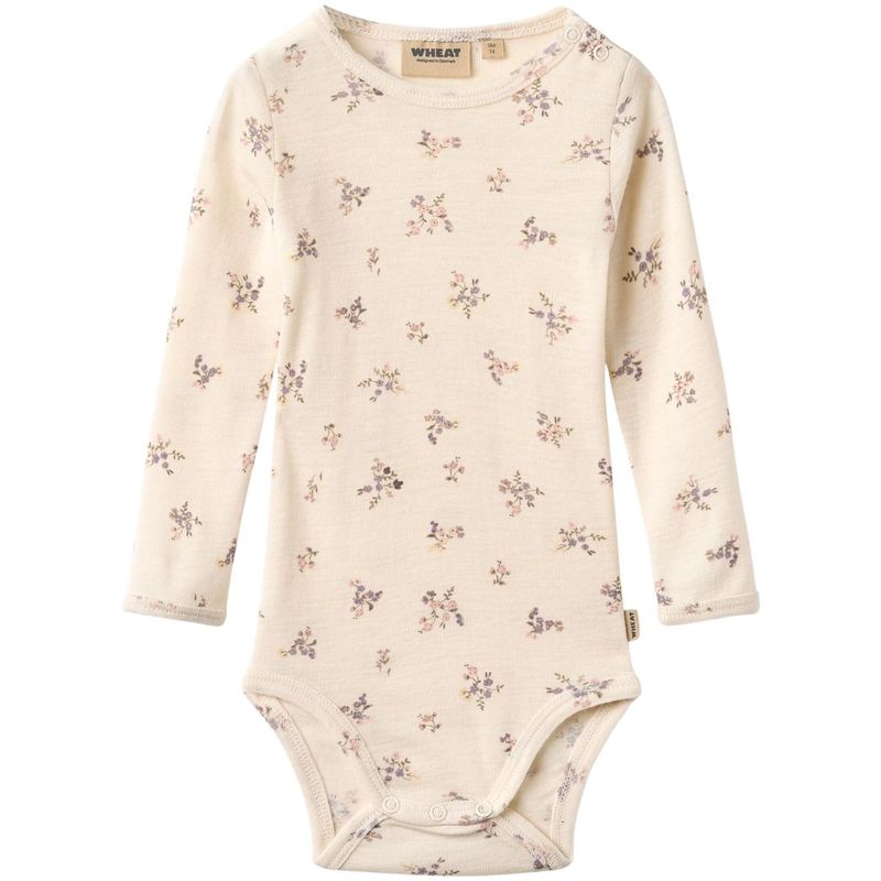 Wheat Lucca body i ull, Eggshell Flowers