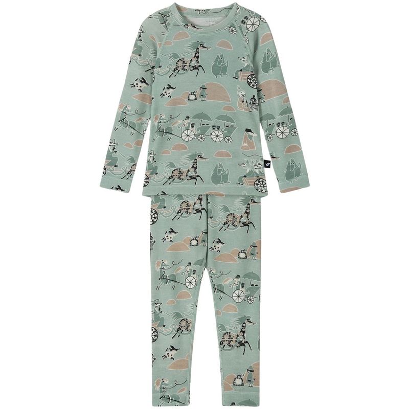 Reima Moomin Trivsam ullsett til barn, Airy Green