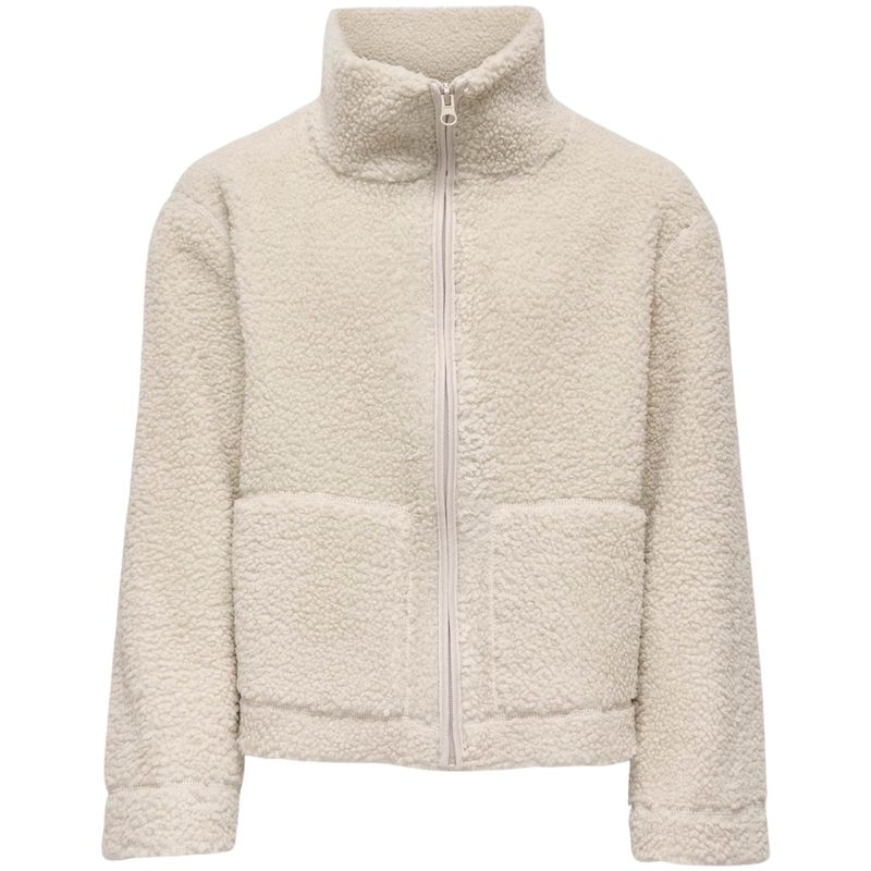 Kids Only Kogmegan teddyjakke til barn, Pumice Stone