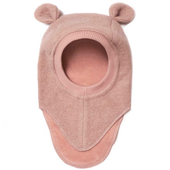 Hovedbilde HUTTEliHUT Balaclava Bjørneører tovet ull, Rose ...
