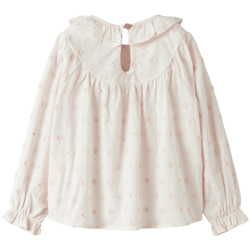 Lil' Atelier Nmfnethe bluse til småbarn, Pastel Parchment