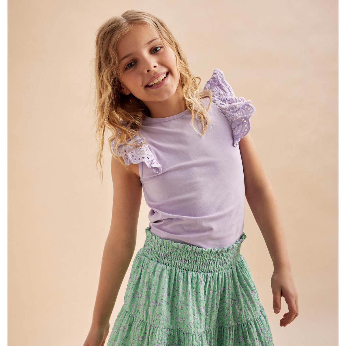 Creamie topp til barn, Orchid Petal