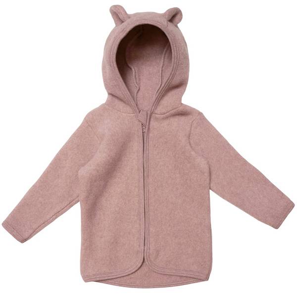 Bilde av Huttelihut Fluffy fleecejakke med rer, Ash rose