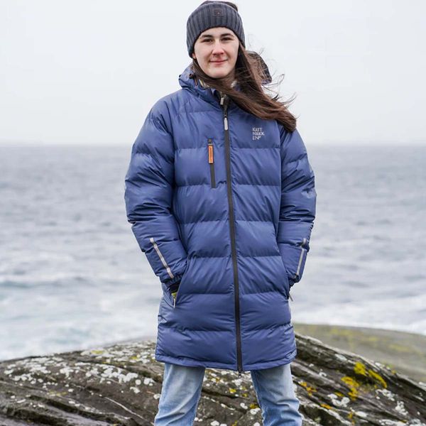 Hovedbilde Kattnakken Sludd lang bobleregnjakke til voksen, ...