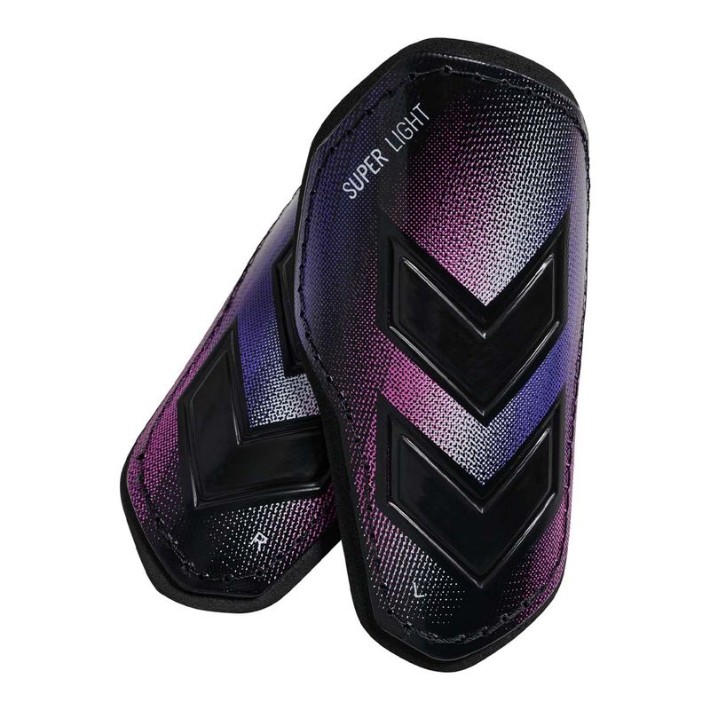 Hummel Hmlshin leggskinn til barn, Black/Blue/Pink