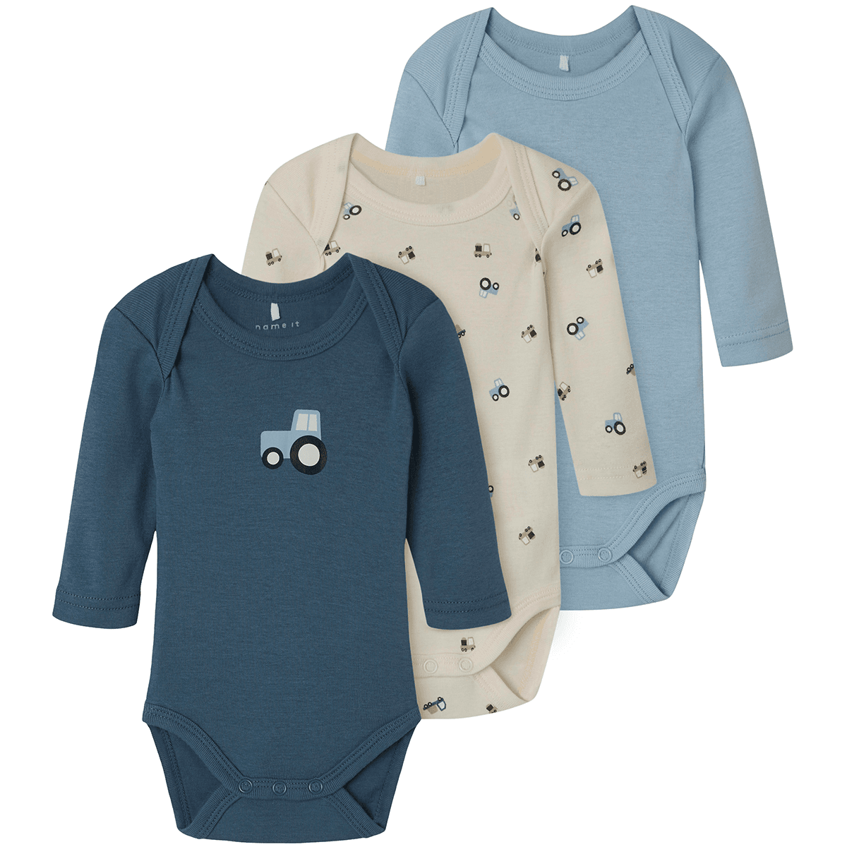 Name It Nbmbody 3-pack body, Jet Stream