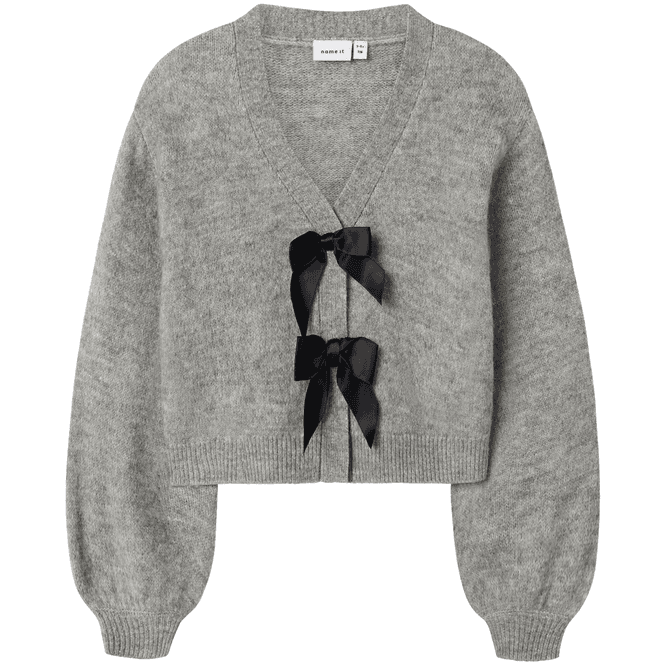 Hovedbilde Name It Nkfrina strikket cardigan til barn, Grey ...