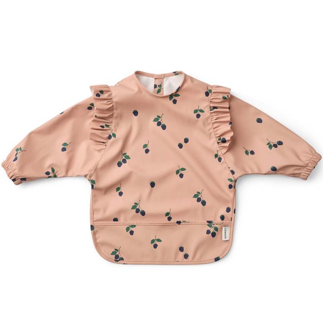 Hovedbilde Liewood Merle Ruffle langermet smekke, Berry/Pale ...