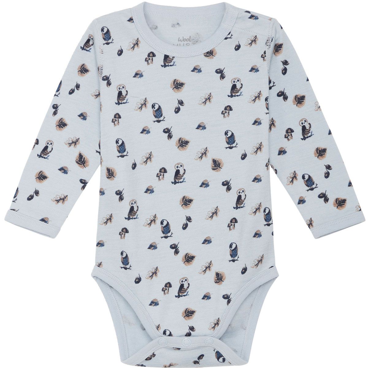 Hust & Claire Bo body ugler ull, Cloud Blue