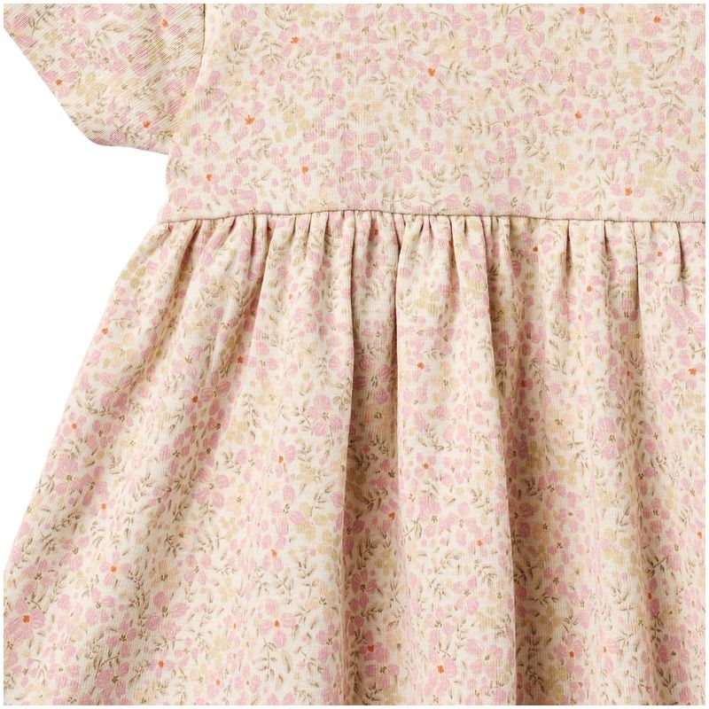 Wheat Nova kjole til baby, Coral Flowers