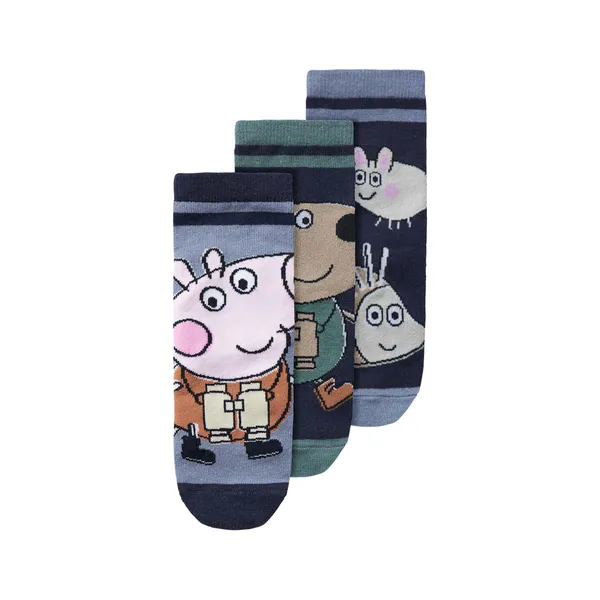 Hovedbilde Name It Nmmorla Peppa Gris 3-pack sokker, Dark ...
