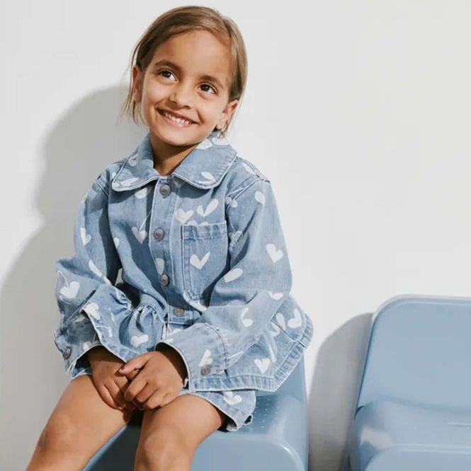 Hovedbilde Liewood Kenza denim skjorte til barn, Sweethearts