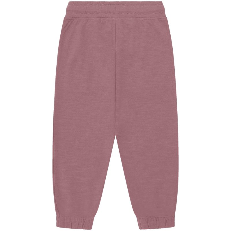Hust and Claire Galon ull/bambus joggebukse, Pale Mauve