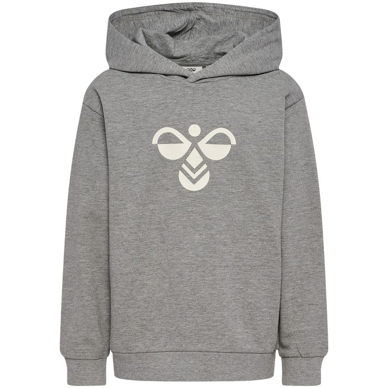 Hummel Hmljr Tukas hettegenser til barn, Grey Melange