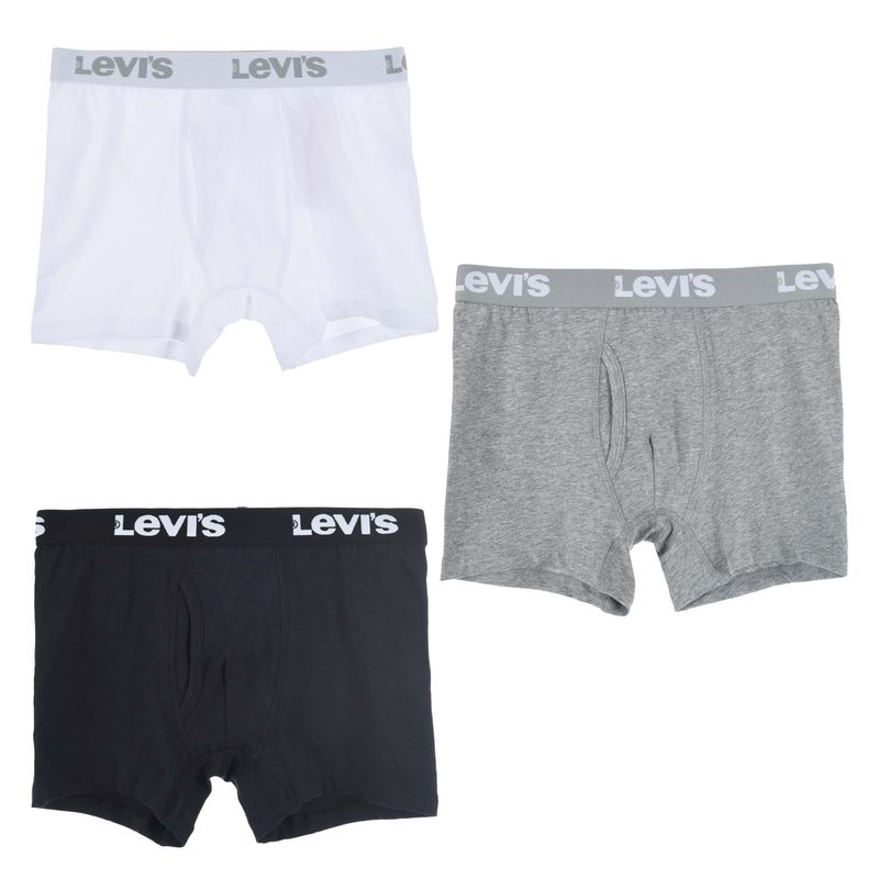 Levis 3-pack boxer til ungdom, White